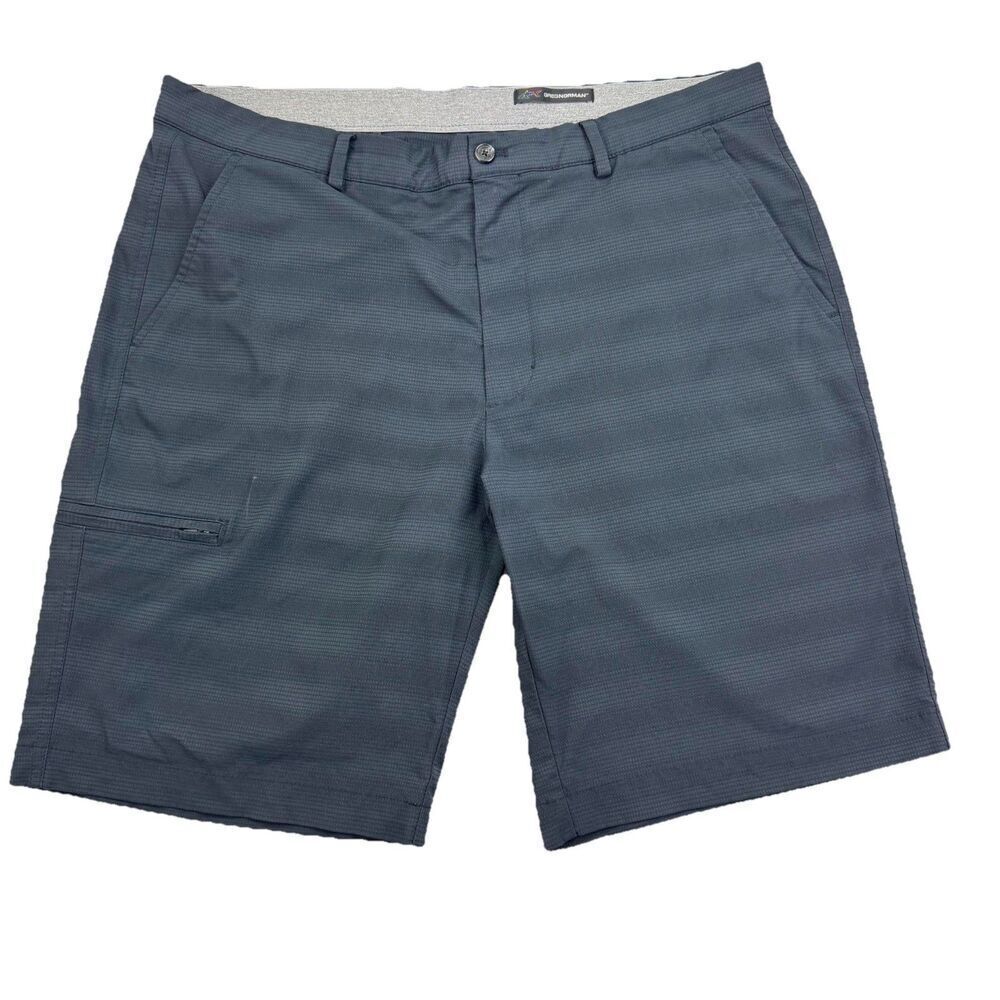 Greg Norman Performance Cargo Shorts 10 Inch Inseam Black Men's Size 36 W Golf